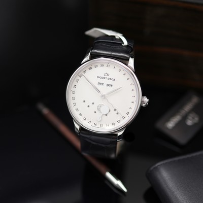 Image JAQUET DROZ unworn, astronomical gents wristwatch Astrale reference J012630240, self ...