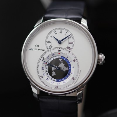 27119417a - JAQUET DROZ ungetragene Herrenarmbanduhr Grande Seconde Dual Time Referenz J016030241, ...