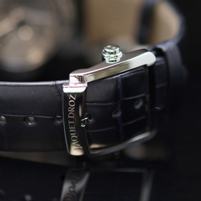 27119417c - JAQUET DROZ ungetragene Herrenarmbanduhr Grande Seconde Dual Time Referenz J016030241, ...