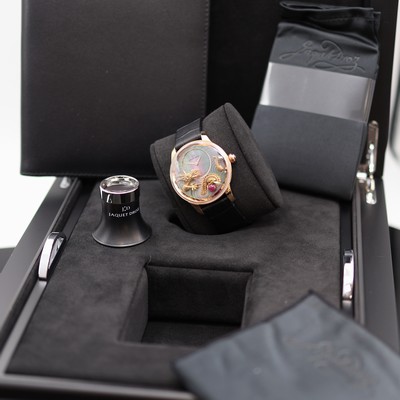 27119428g - JAQUET DROZ Ateliers d´Art ungetragene & seltene, auf 88 Stück limitierte Armbanduhr ...