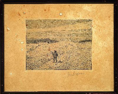 27119431k - Hans Thoma, 1839 Bernau-1924 Karlsruhe, 2 Radierungen, ´Sonntagmorgen (Landschaft mit ...