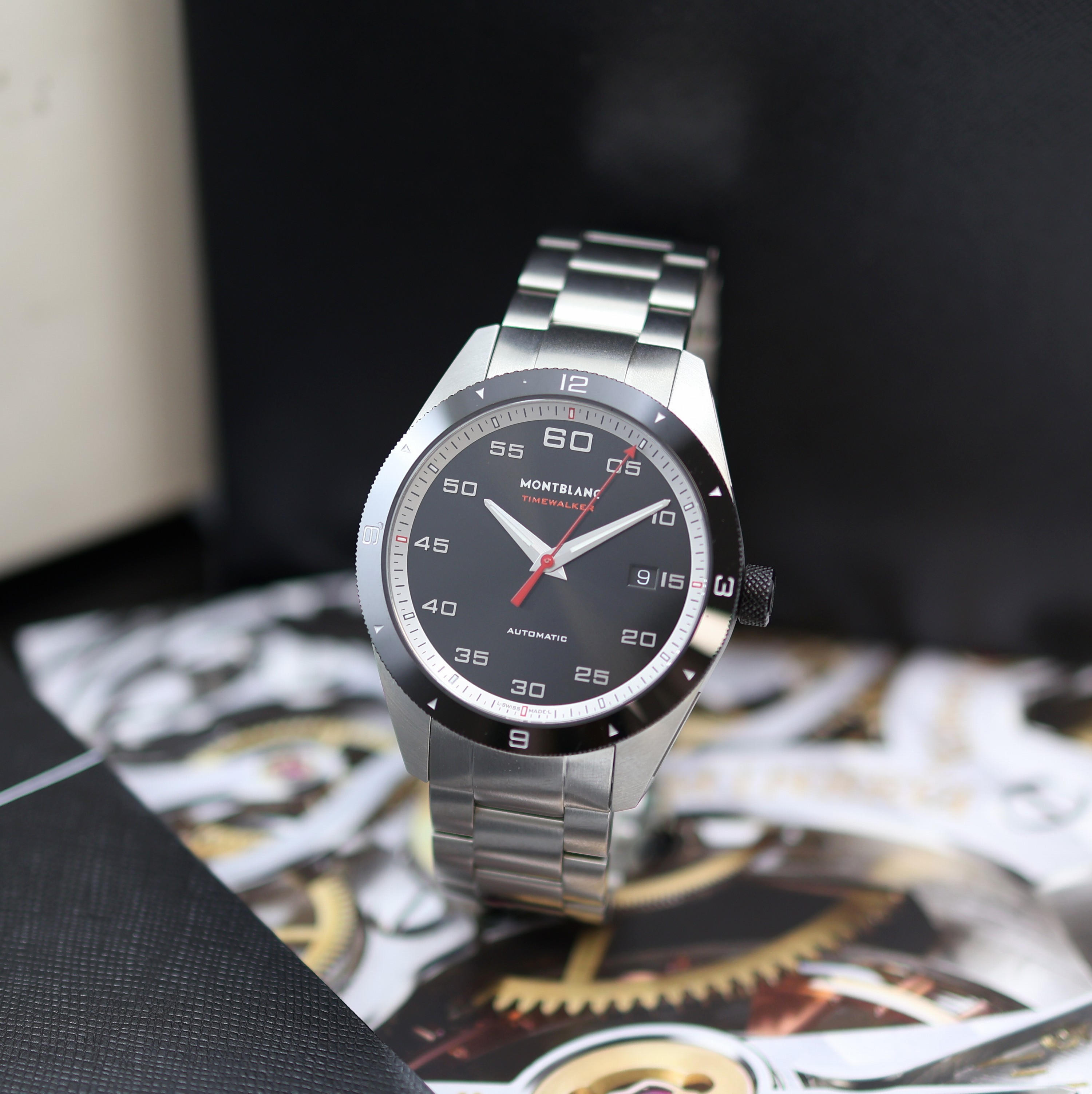 Image 27119547 - MONTBLANC Timewalker ungetragene Armbanduhr Referenz M116060, Automatik, beids. vergl. ...