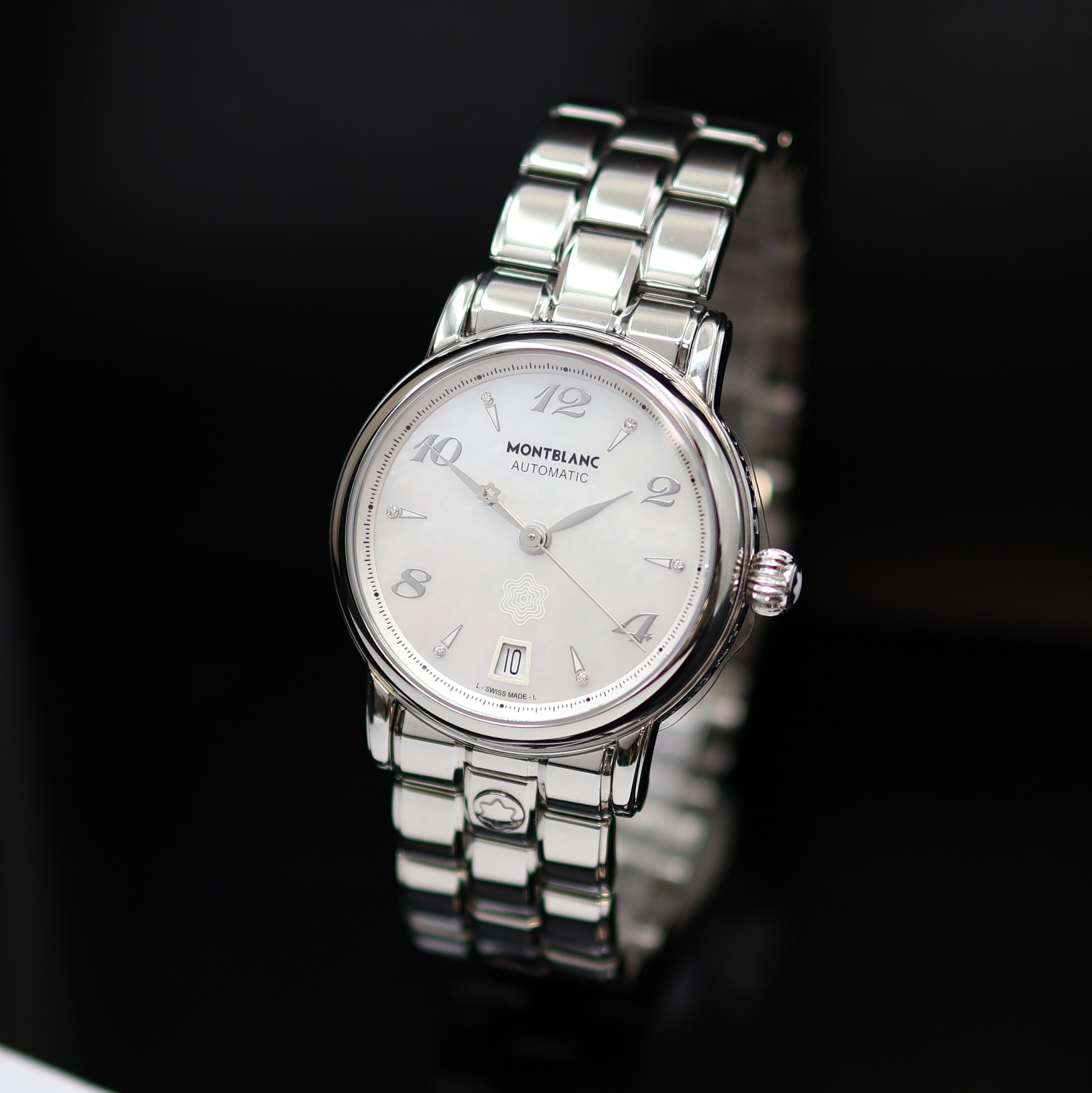 Image 27119563 - MONTBLANC Damenarmbanduhr Star Referenz M107117, quarz, Edelstahlgeh. inkl. Gliederband ...