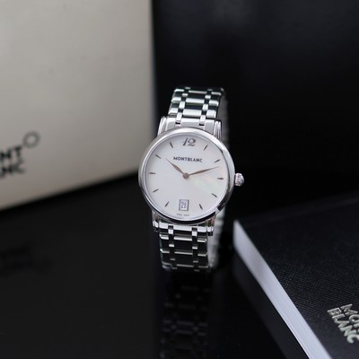 Image MONTBLANC ladies wristwatch Star Classique reference M108764, quartz, stainless steel ...