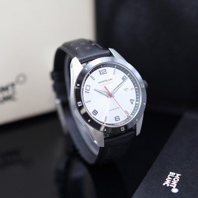 27119537a - MONTBLANC Timewalker ungetragene Armbanduhr Referenz M116058, Automatik, beids. vergl. ...