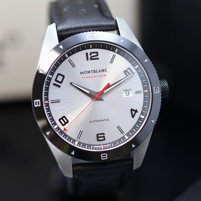 27119537b - MONTBLANC Timewalker ungetragene Armbanduhr Referenz M116058, Automatik, beids. vergl. ...