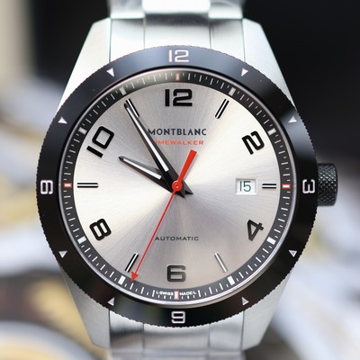 27119555b - MONTBLANC Timewalker ungetragene Armbanduhr Referenz M116060, Automatik, beids. vergl. ...