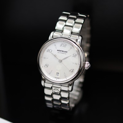 Image MONTBLANC ladies wristwatch Star reference M107117, quartz, stainless steel case ...