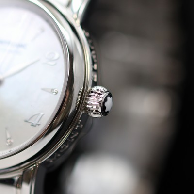 27119563c - MONTBLANC Damenarmbanduhr Star Referenz M107117, quarz, Edelstahlgeh. inkl. Gliederband ...
