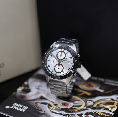 Image MONTBLANC Timewalker unworn chronograph reference M116099, self winding, on both sides ...