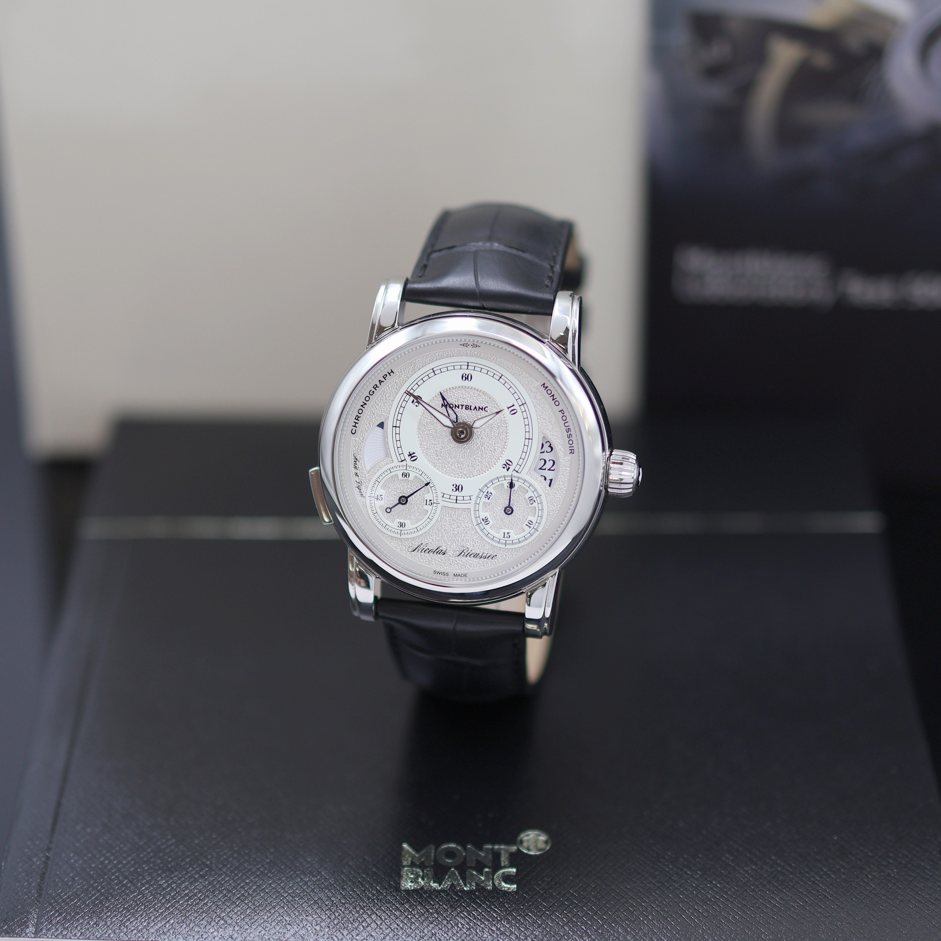 Image 27119618 - MONTBLANC Nicolas Rieussec ungetragener, auf 595 Stück limitierter Armbandchronograph ...