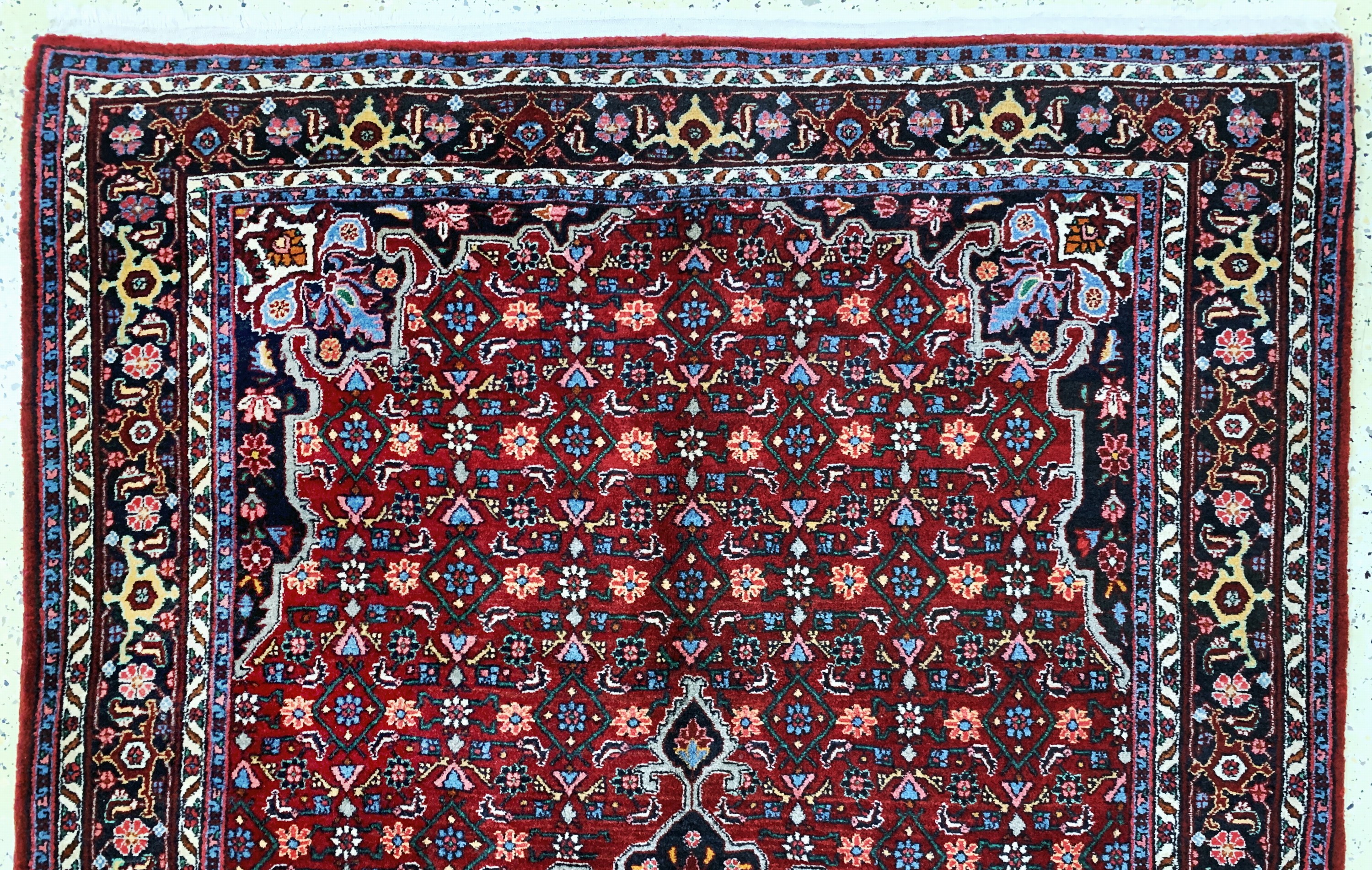 Detail d: Bidjar alt, Persien, Mitte 20.Jhd, Wolle auf Baumwolle, ca. 215 x 140 cm, EHZ: 2