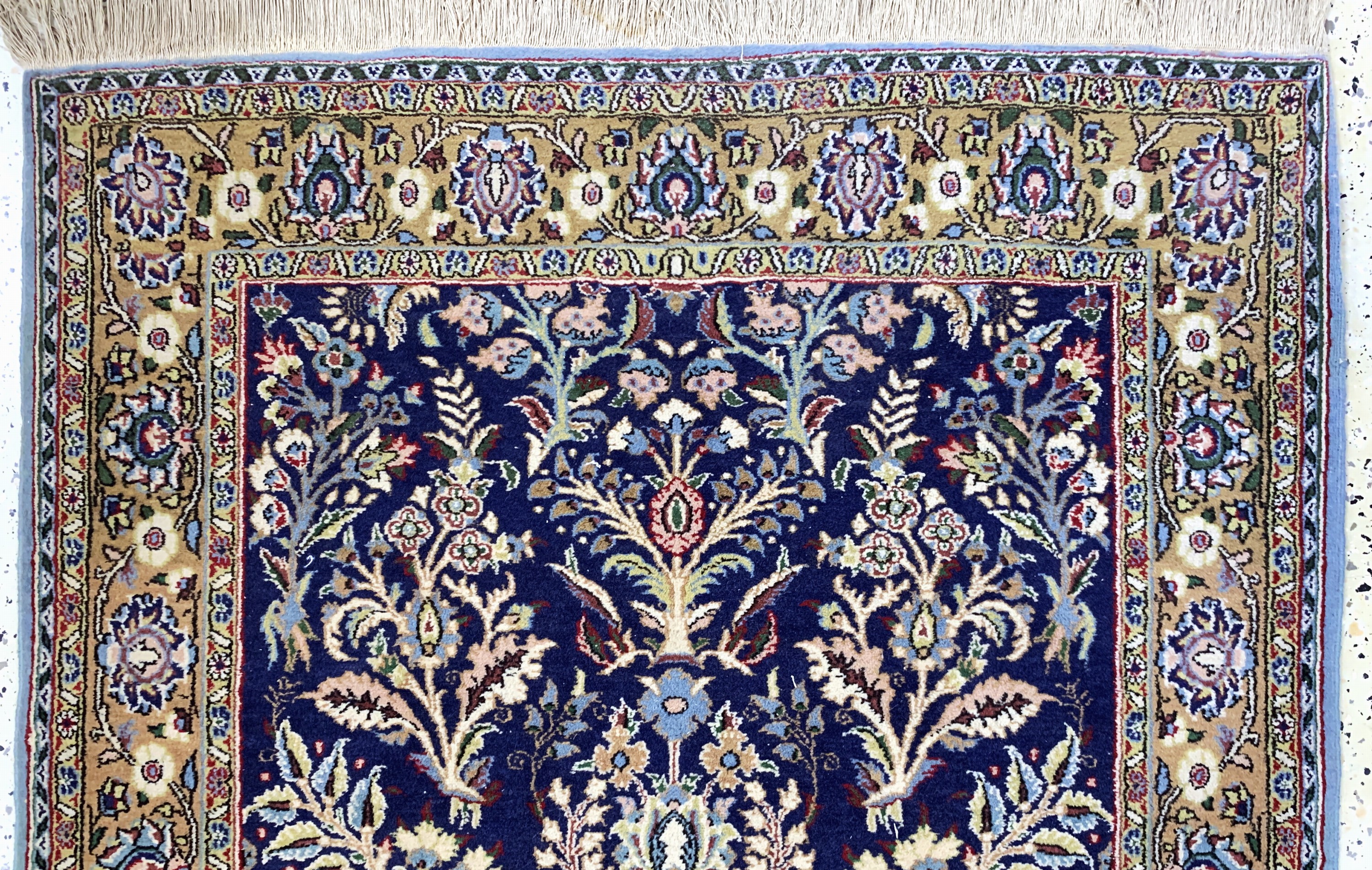 Detail a: Ghom alt, Persien, Mitte 20.Jhd, Wolle auf Baumwolle, ca. 164 x 108 cm, EHZ: 2