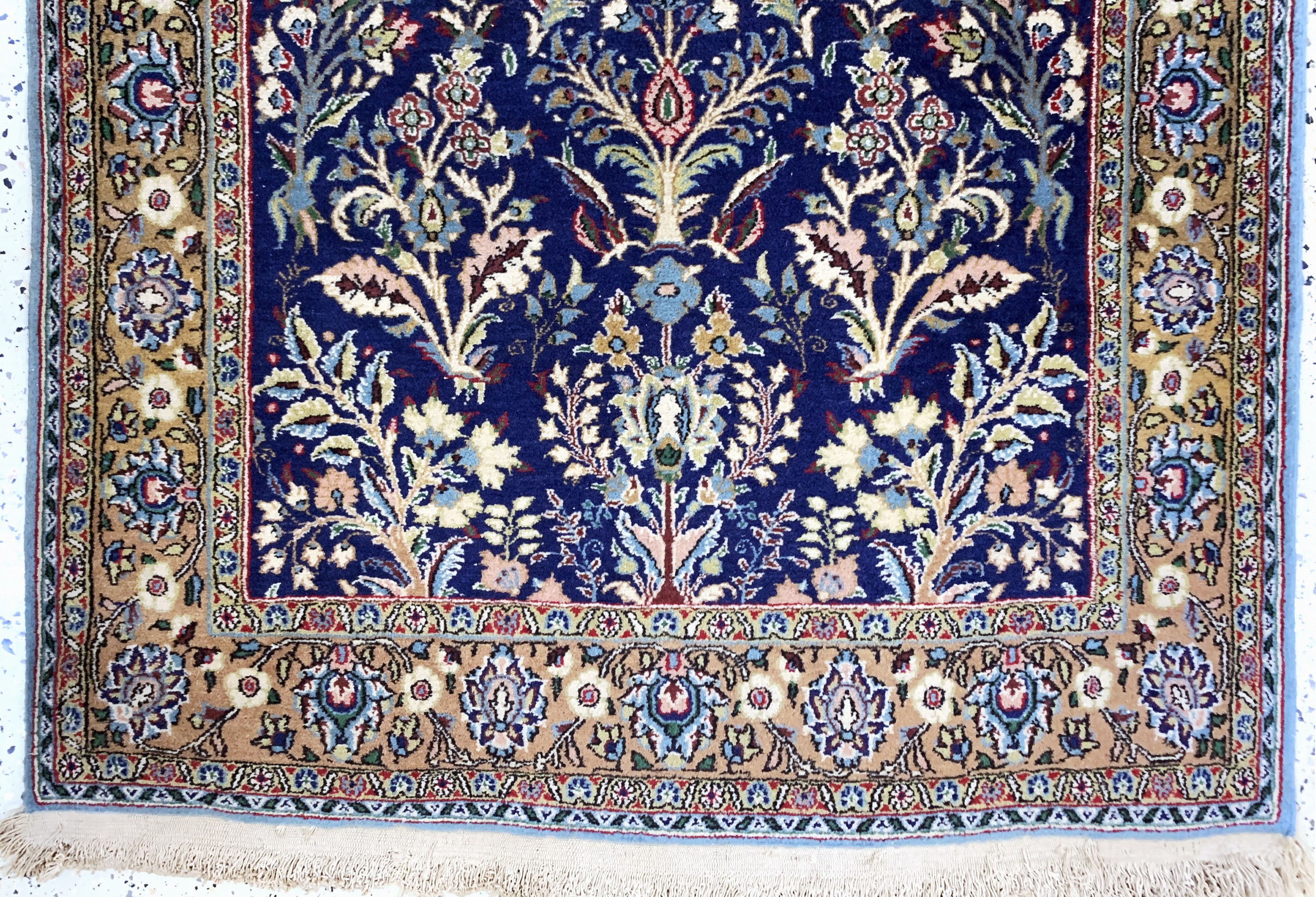 Detail b: Ghom alt, Persien, Mitte 20.Jhd, Wolle auf Baumwolle, ca. 164 x 108 cm, EHZ: 2