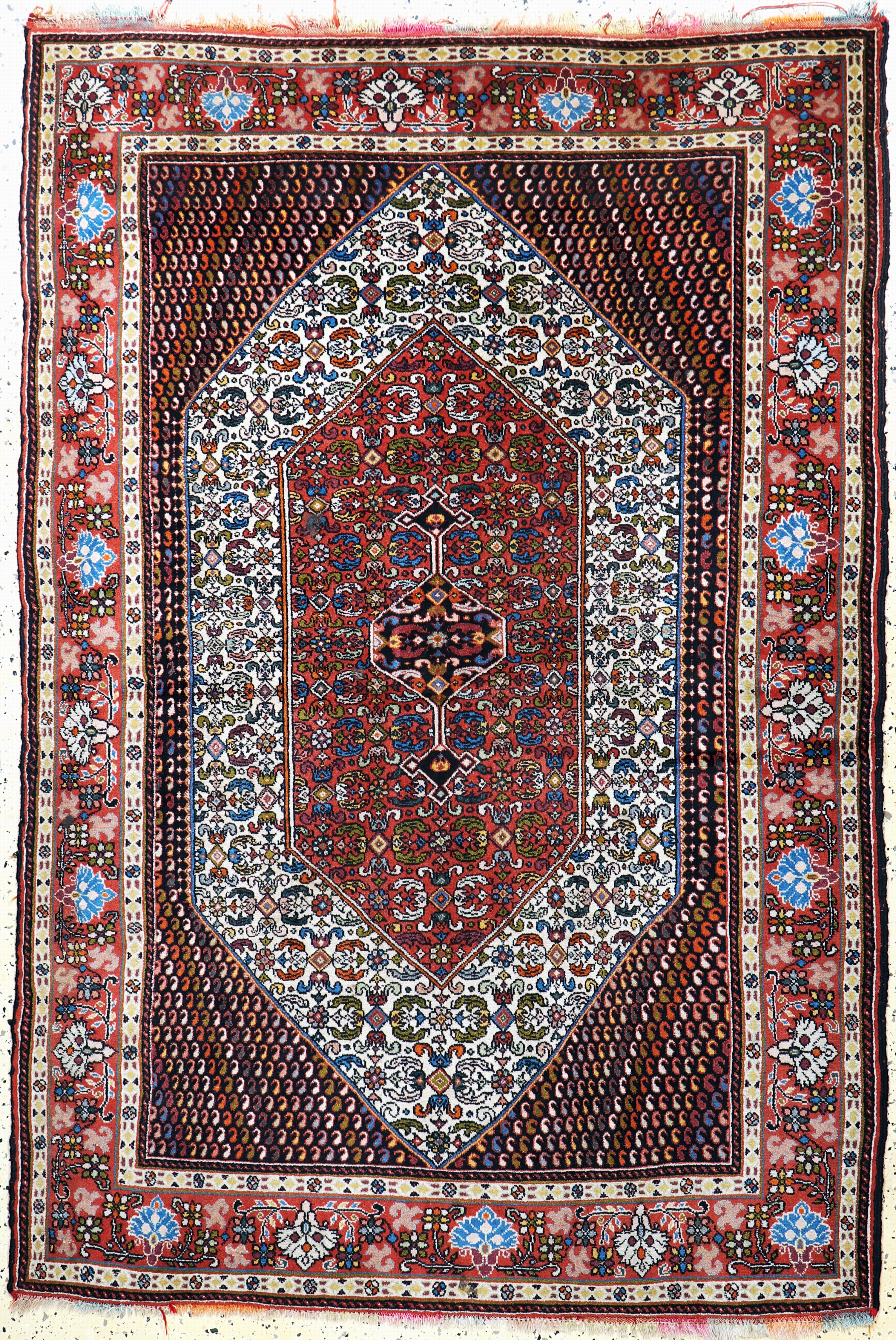 Image 27119668 - Ghochan´Haftrang´, Persien, Ende 20.Jhd, Wolle auf Seide, ca. 190 x 130 cm, EHZ: 2 ...