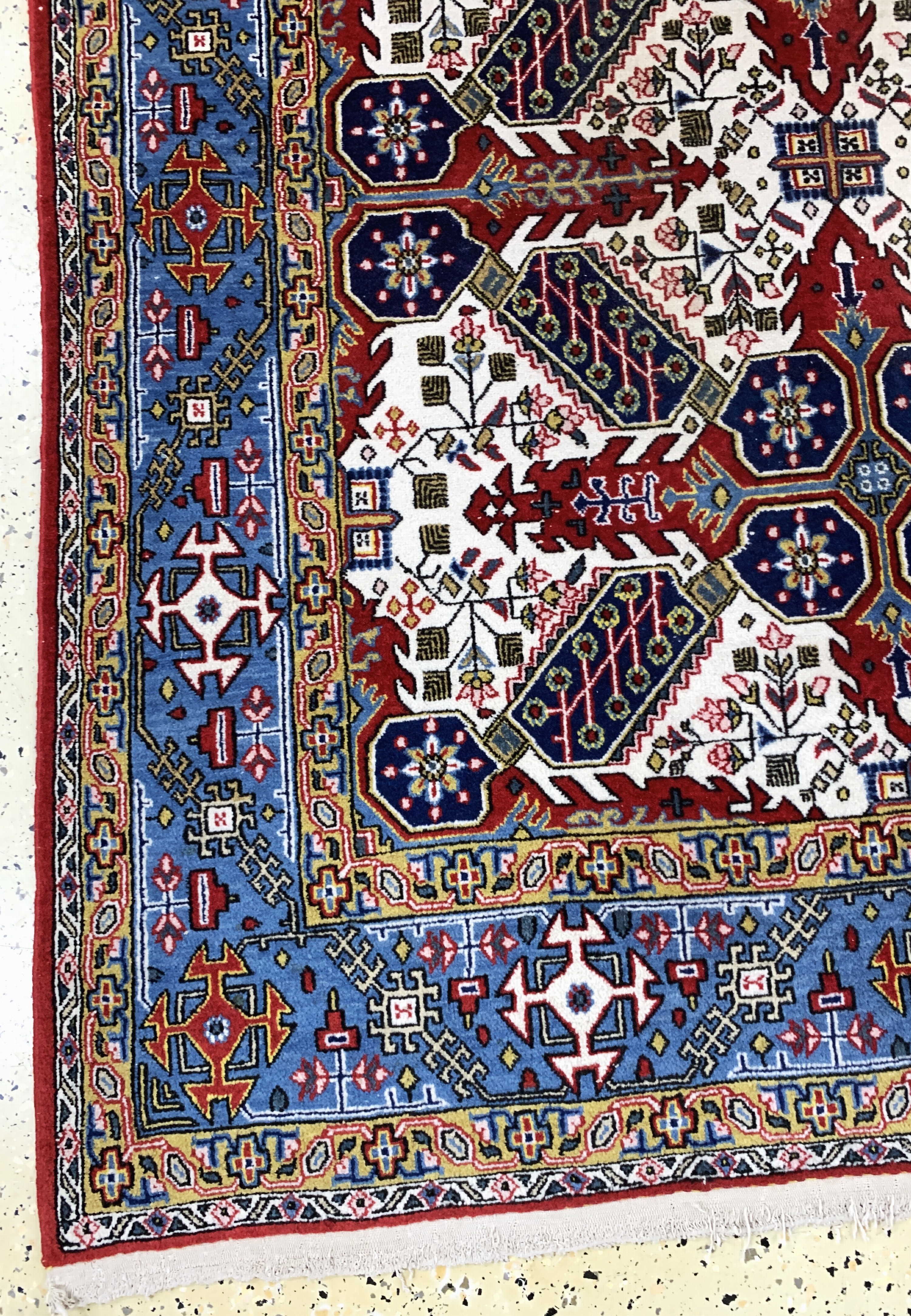 Detail b: Ghom alt, Persien, Mitte 20.Jhd, Wolle auf Baumwolle, ca. 215 x 136 cm, EHZ: 2