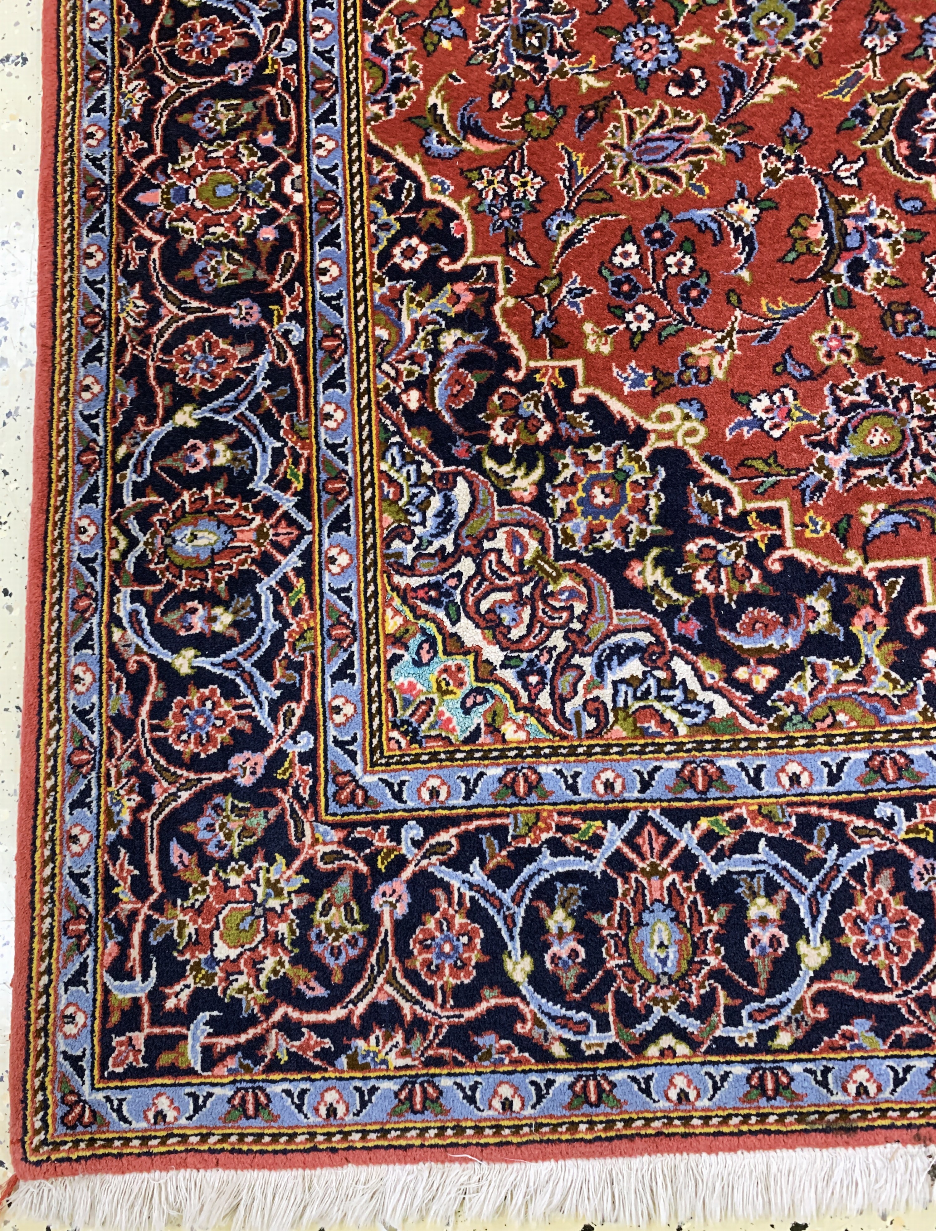 Detail b: Keschan Kork fein, Persien, Ende 20.Jhd, Korkwolle mit Seide, ca. 215 x 140 cm, EHZ: 2