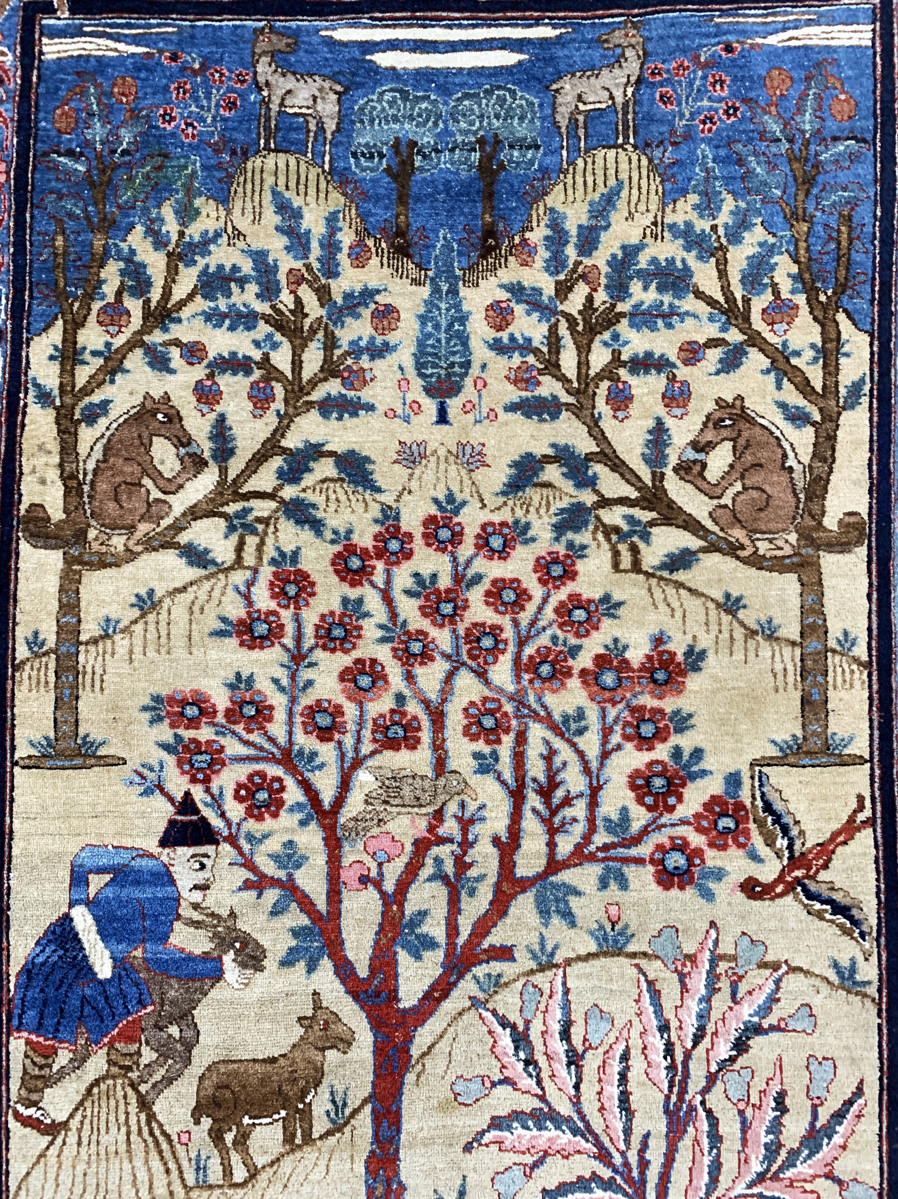 Detail c: Bidjar antik, Persien, um 1900, Wolle auf Baumwolle, ca. 210 x 145 cm, EHZ: 3