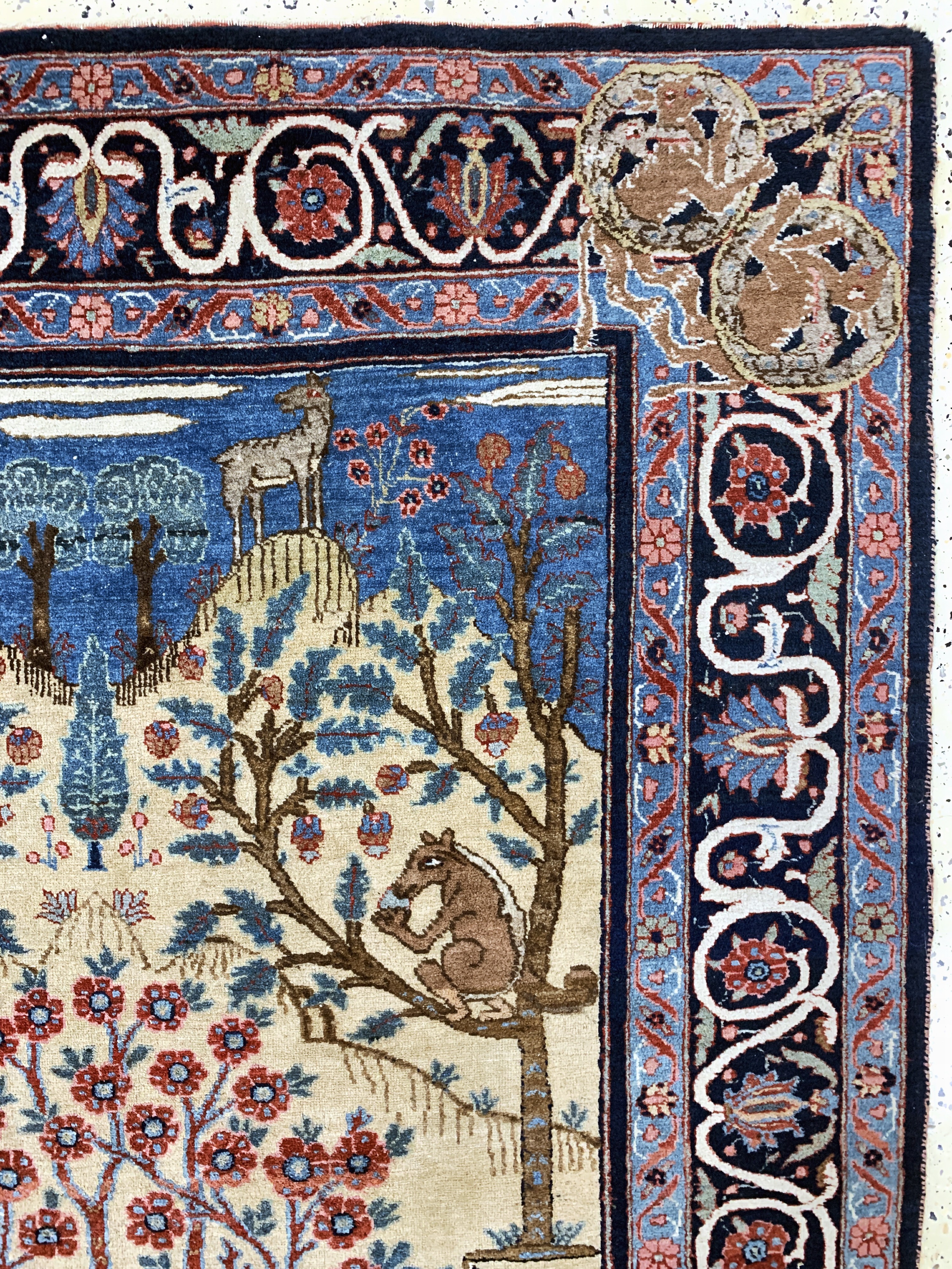 Detail d: Bidjar antik, Persien, um 1900, Wolle auf Baumwolle, ca. 210 x 145 cm, EHZ: 3