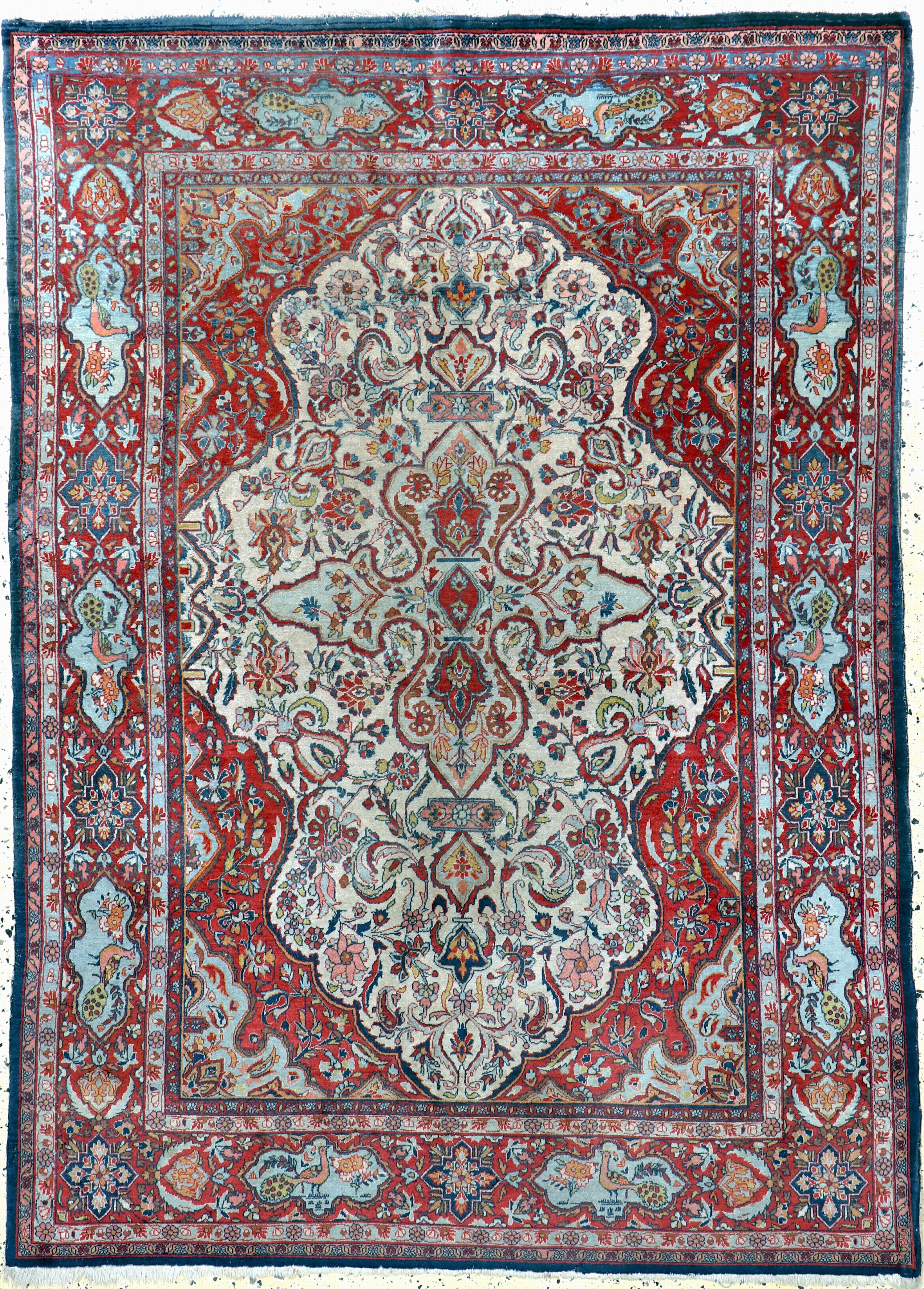 Image 27119678 - Keschan Kork antik, Persien, um 1900, Korkwolle auf Baumwolle, ca. 194 x 138 cm, ...