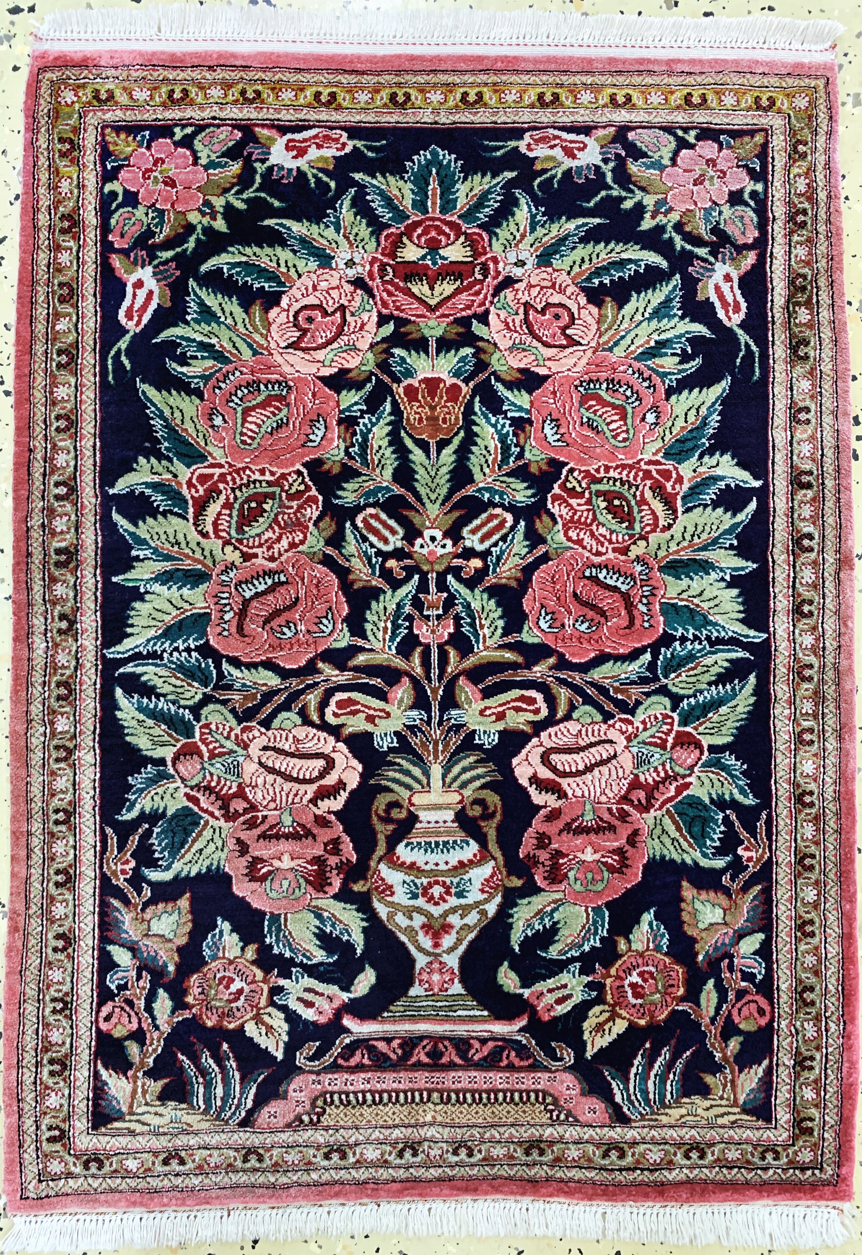 Image 27119689 - Ghom Seide, Persien, Neuwertig, reine Naturseide, ca. 82 x 60 cm Schätzpreis: 590, - ...
