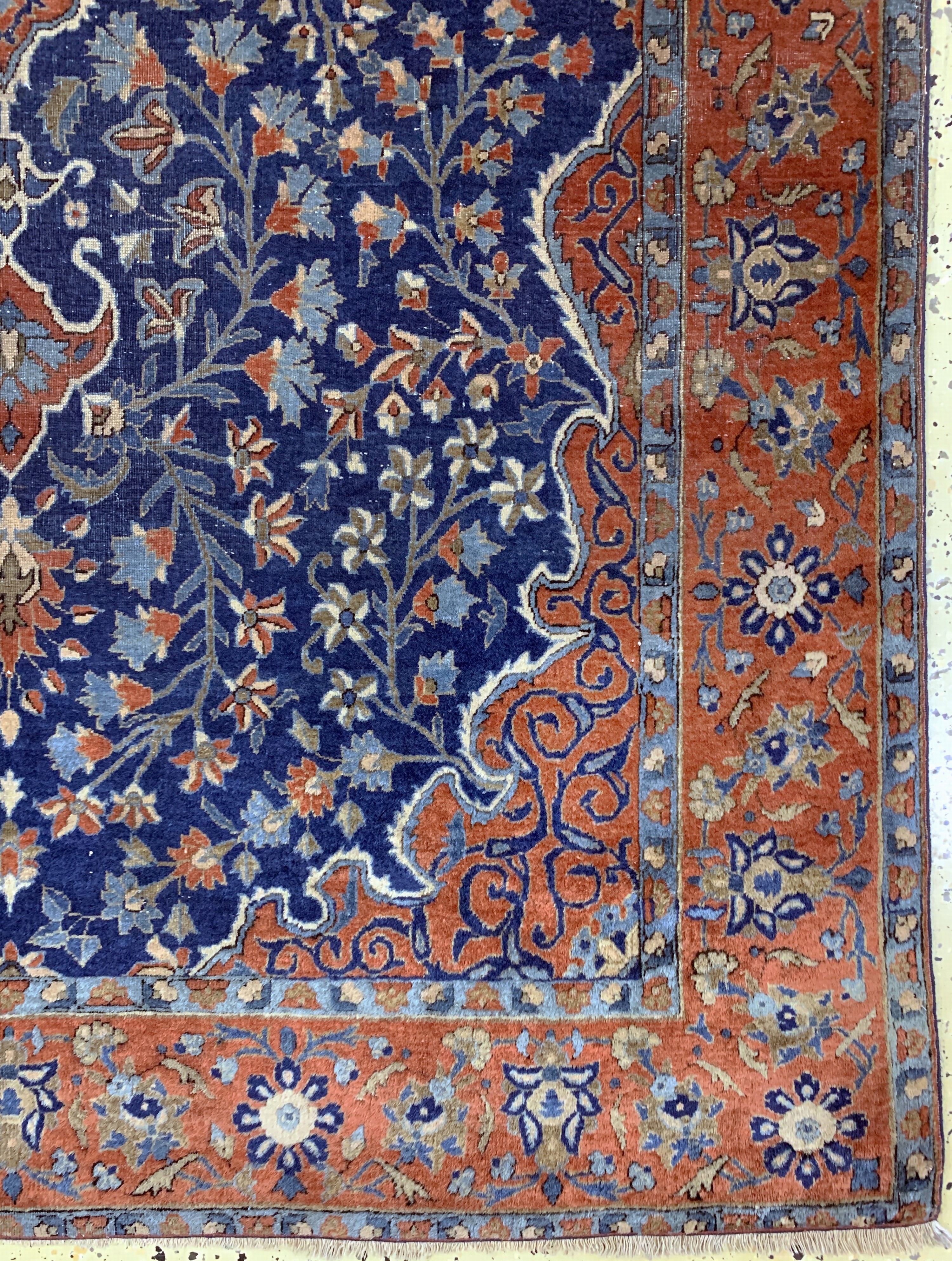 Detail a: Manchester Keschan antik, Persien, um 1900,Manchester-Korkwolle, ca. 205 x 128 cm, EHZ: 4