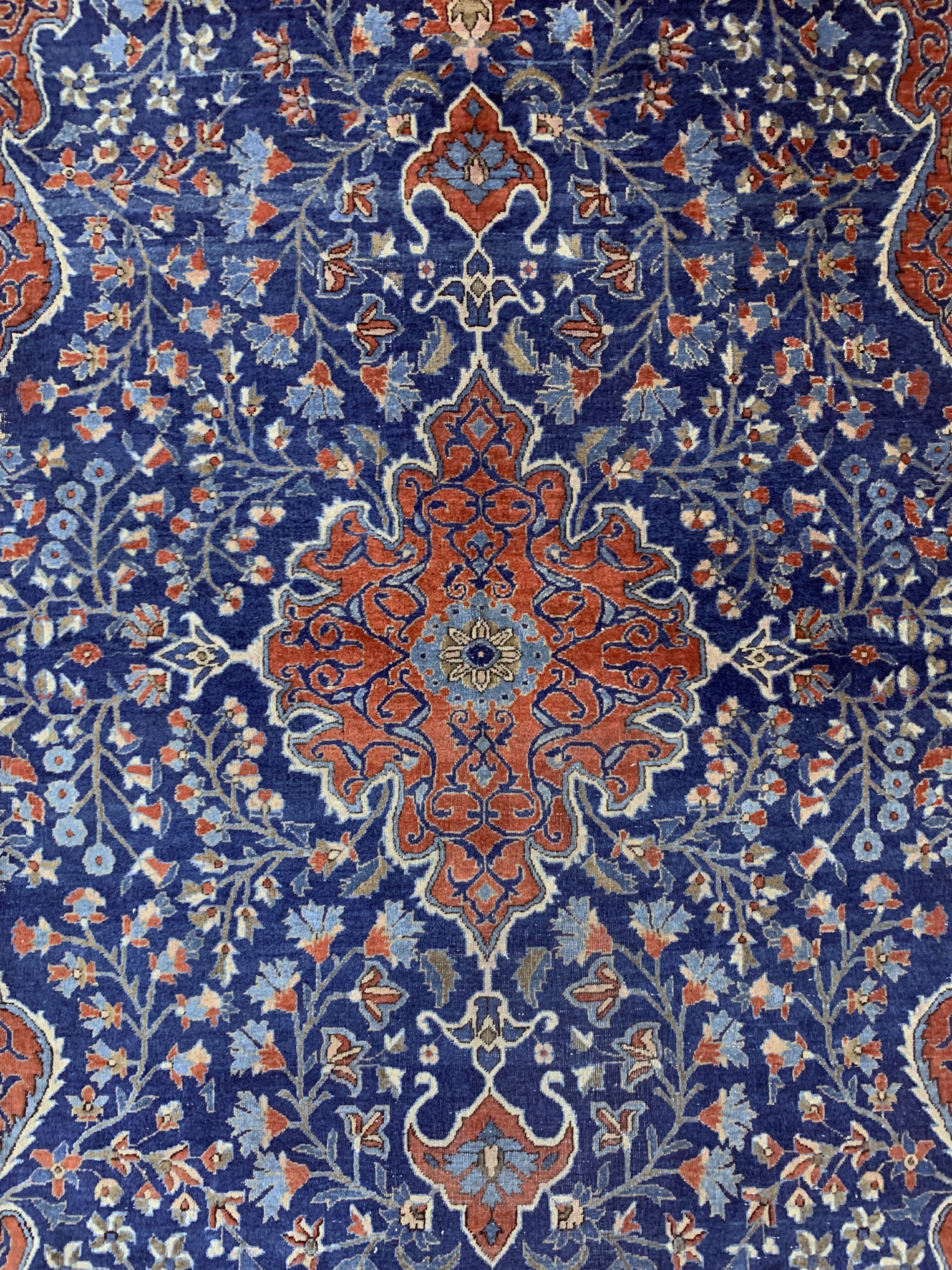 Detail c: Manchester Keschan antik, Persien, um 1900,Manchester-Korkwolle, ca. 205 x 128 cm, EHZ: 4