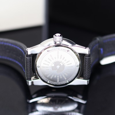 27119613e - MONTBLANC Timewalker Hemispheres ungetragene Armbanduhr mit Weltzeitanzeige Referenz ...