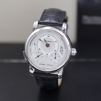 27119618a - MONTBLANC Nicolas Rieussec ungetragener, auf 595 Stück limitierter Armbandchronograph ...