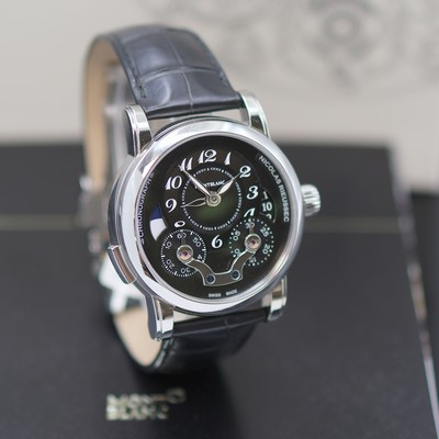 27119621b - MONTBLANC Nicolas Rieussec ungetragener Armbandchronograph Referenz M106488, Automatik, ...