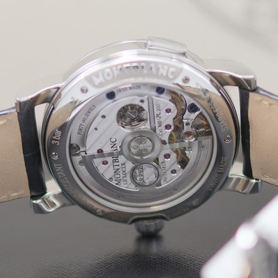 27119621g - MONTBLANC Nicolas Rieussec ungetragener Armbandchronograph Referenz M106488, Automatik, ...
