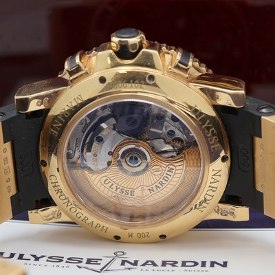 27119640h - ULYSSE NARDIN Maxi Marine Armbandchronograph in GG 750/000 Referenz 8006-102, Schweiz um ...