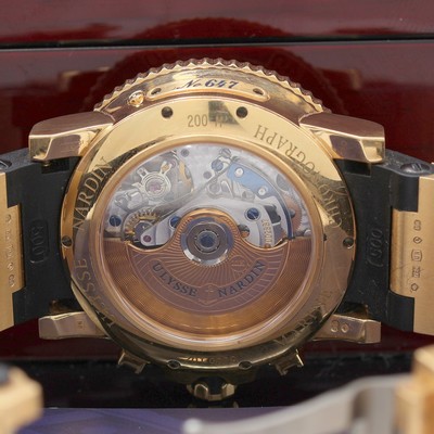 27119640i - ULYSSE NARDIN Maxi Marine Armbandchronograph in GG 750/000 Referenz 8006-102, Schweiz um ...
