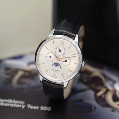 Image MONTBLANC Heritage Spirit Perpetual Calendar unworn, astronomical wristwatch with ...