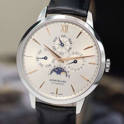 27119641b - MONTBLANC Heritage Spirit Perpetual Calendar ungetragene, astronomische Armbanduhr mit ...