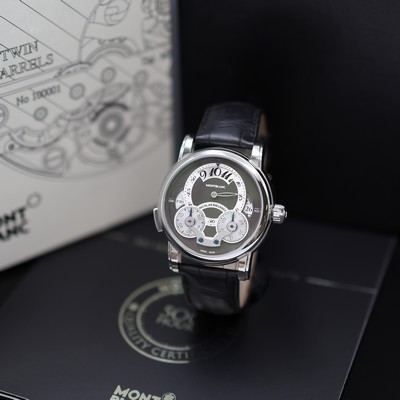 Image MONTBLANC Nicolas Rieussec Rising Hours unwornchronograph reference M108790, self ...