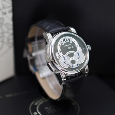 27119643a - MONTBLANC Nicolas Rieussec Rising Hours ungetragener Armbandchronograph Referenz M108790, ...