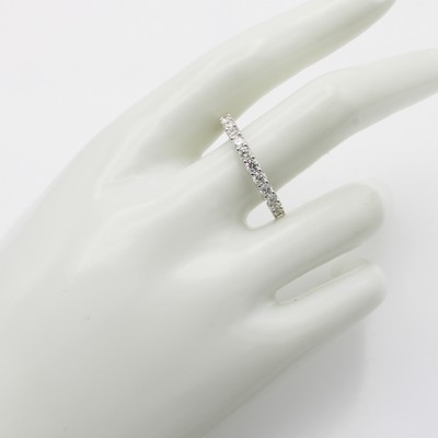 27119653a - Memoryring mit Brillanten, WG 585/000, rundum bes. m. Brill. zus. ca. 2.00 ct Weiß/ ...