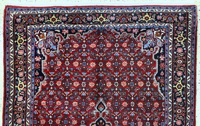 27119657d - Bidjar alt, Persien, Mitte 20.Jhd, Wolle auf Baumwolle, ca. 215 x 140 cm, EHZ: 2 ...