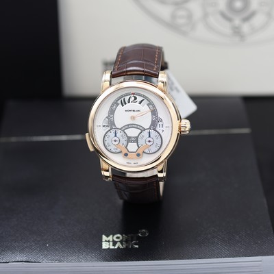 Image MONTBLANC Nicolas Rieussec Rising Hours unworn chronograph reference M108789, self ...