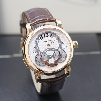 27119662b - MONTBLANC Nicolas Rieussec Rising Hours ungetragener Armbandchronograph Referenz M108789, ...