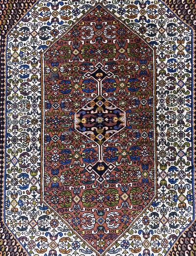 27119668c - Ghochan´Haftrang´, Persien, Ende 20.Jhd, Wolle auf Seide, ca. 190 x 130 cm, EHZ: 2 ...
