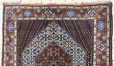 27119668d - Ghochan´Haftrang´, Persien, Ende 20.Jhd, Wolle auf Seide, ca. 190 x 130 cm, EHZ: 2 ...
