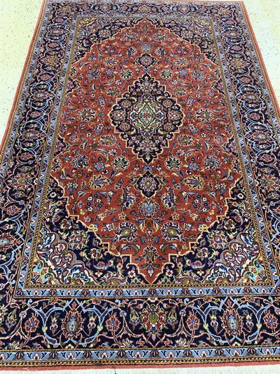 27119673e - Keschan Kork fein, Persien, Ende 20.Jhd, Korkwolle mit Seide, ca. 215 x 140 cm, EHZ: 2 ...