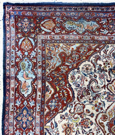 27119678e - Keschan Kork antik, Persien, um 1900, Korkwolle auf Baumwolle, ca. 194 x 138 cm, ...