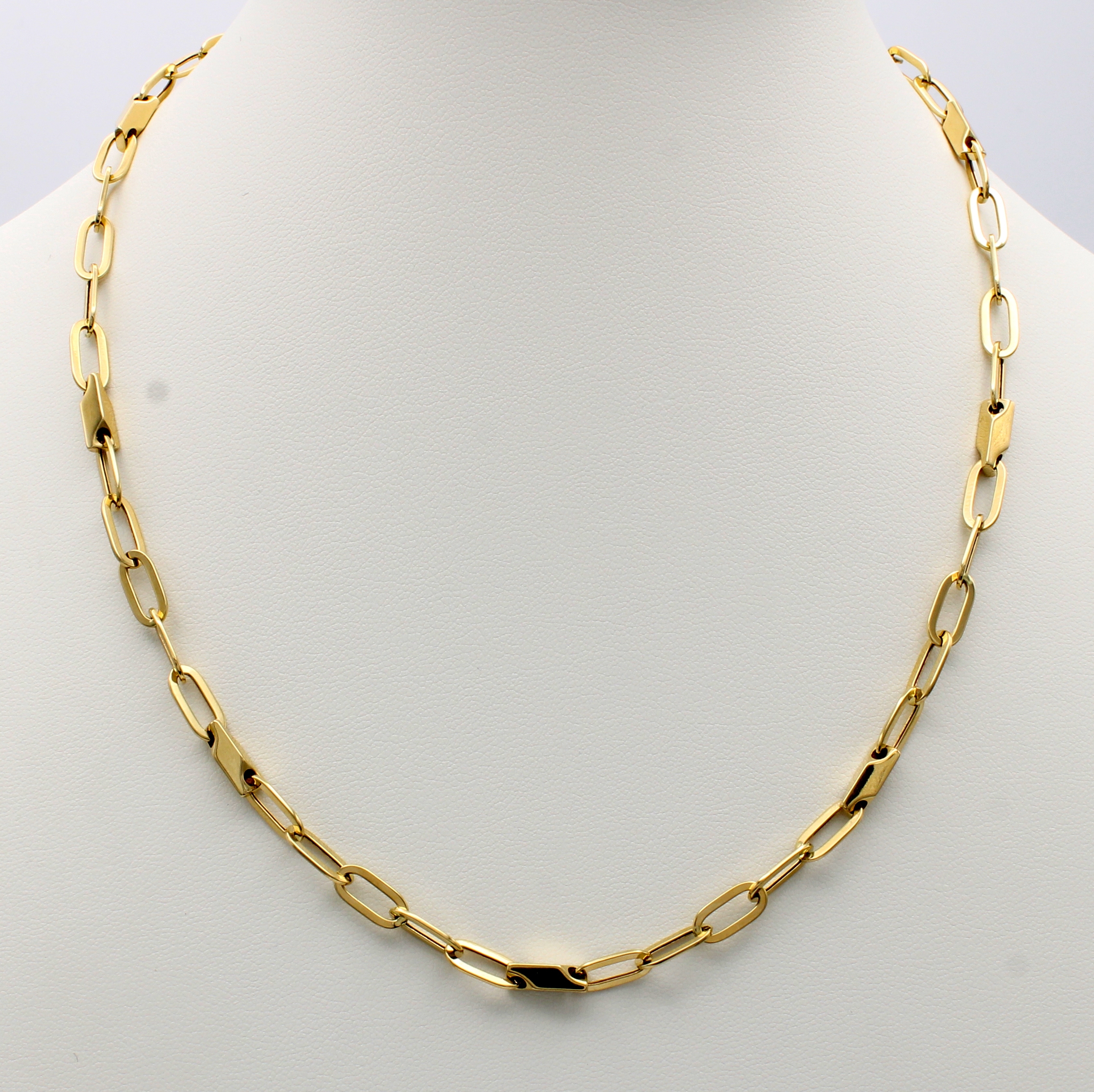 Image 27119707 - Gliederkette mit Zwischenteilen, GG 585/000,Karabinerschl., L. ca. 45 cm