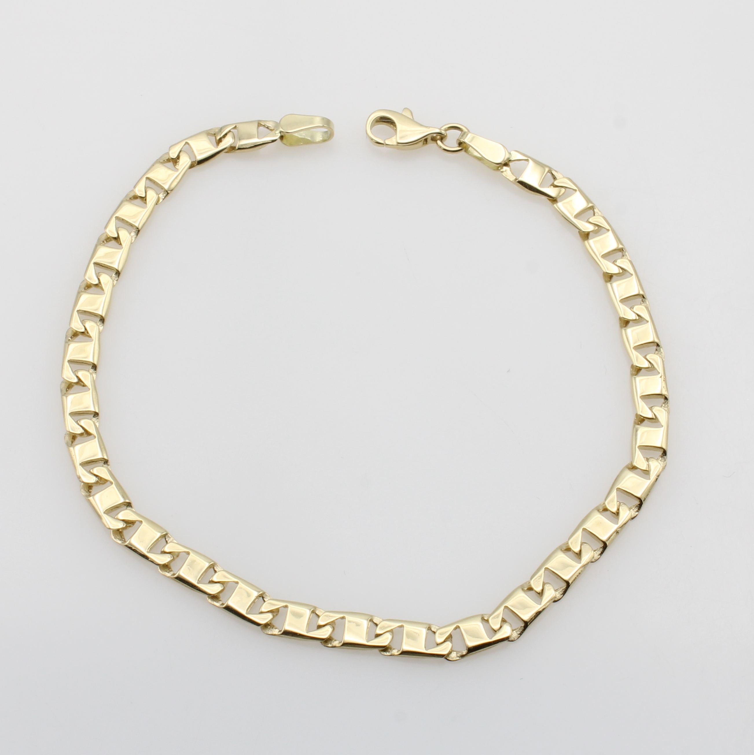 Image 27119716 - Gliederarmband, GG 585/000, Karabinerschl., L. ca. 19 cm