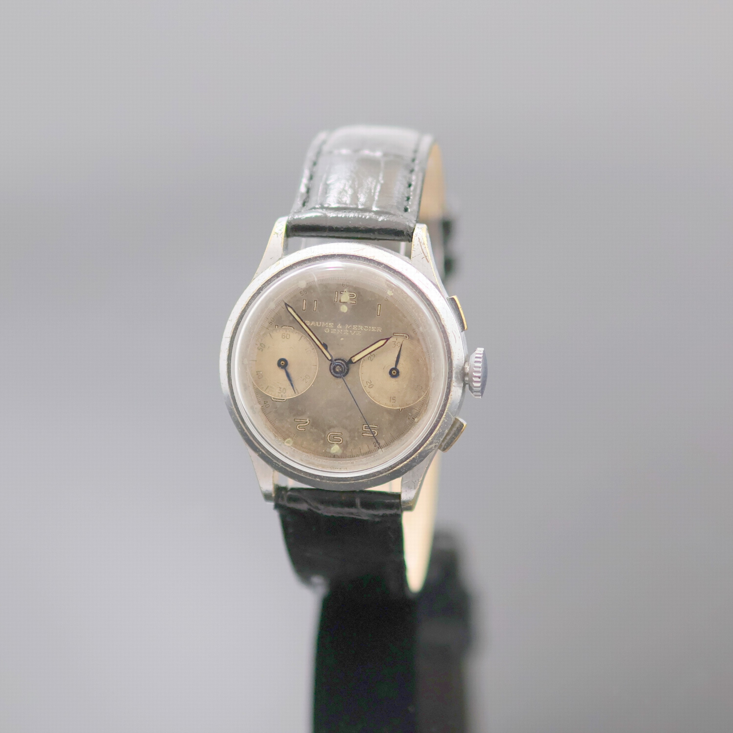 Image 27119779 - BAUME & MERCIER Armbandchronograph Referenz 902, Schweiz um 1950, Handaufzug, vern. ...