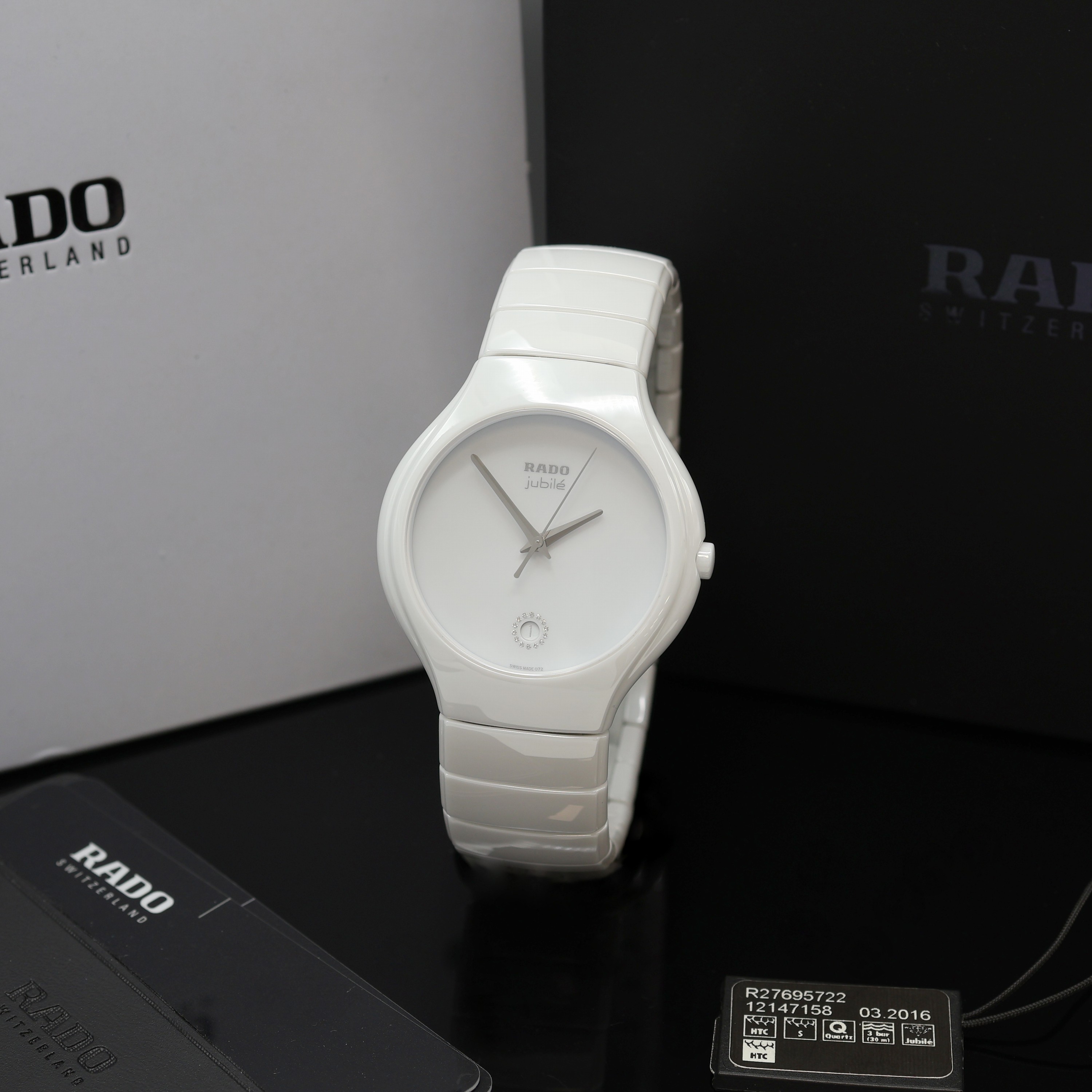 Image 27119782 - RADO True ungetragene Armbanduhr Referenz R27695722, quarz, weißes Keramikgeh. inkl. ...