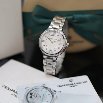 Image FREDERIQUE CONSTANT ladies wristwatch reference FC-306WHD3ER6B, self winding, on both ...